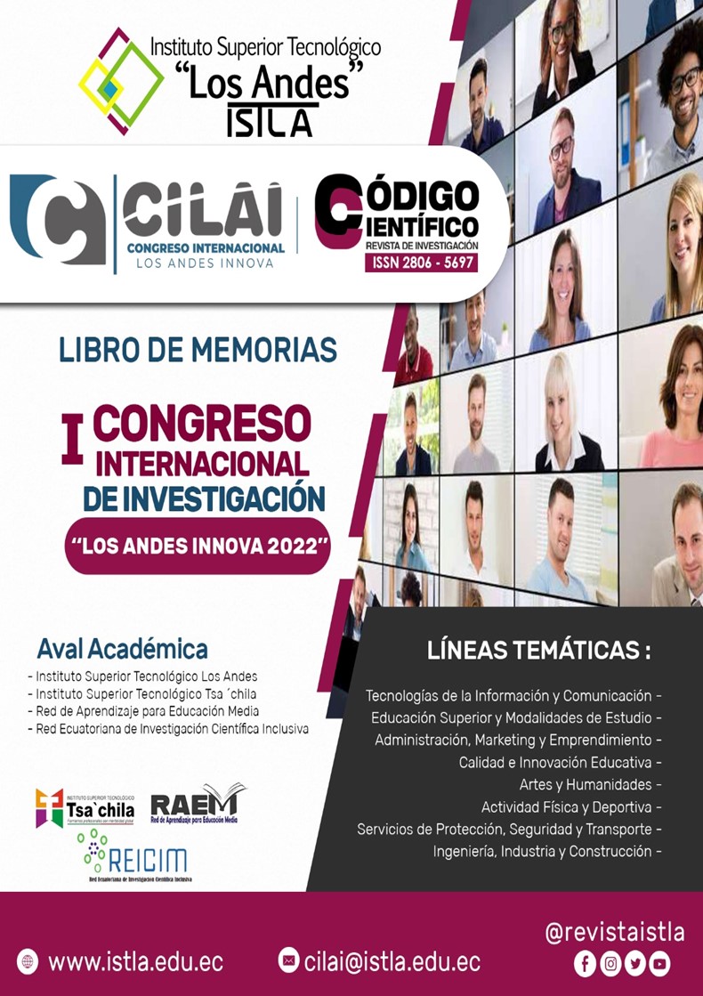 					Ver 2023: Libro de Memorias ''I Congreso Internacional Los Andes Innova''
				